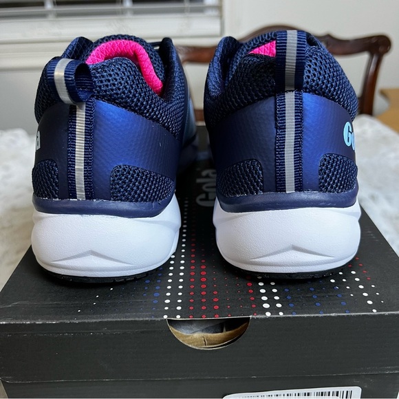 New Gola Ultra Speed Run Vista Blue/Navy/Pink Tennis Shoes sz 9 - Picture 7 of 13